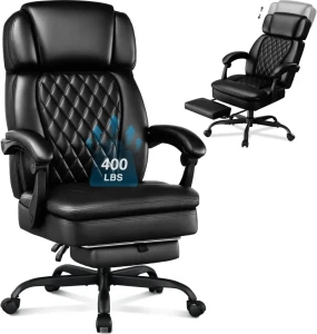Executive Office Chair with Foot Rest for Heavy People — Smart Chairs, WAILOR