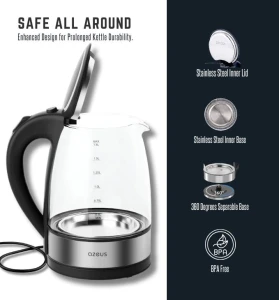 Glass Electric Kettle — Electric Kettle, AZEUS