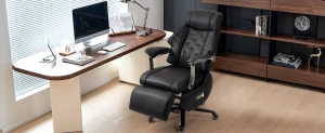 Magnus Massage Office Chair with Ventilation and Heating, Power Recliner with Footrest — Massage Chairs, Kinnls