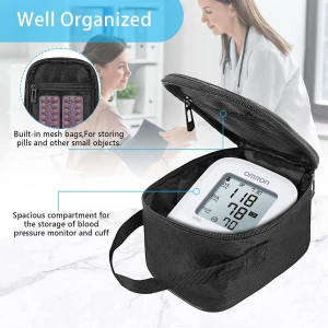 Portable Storage Organizer Bag with Handle — Blood Pressure Monitor, AJFHKJ