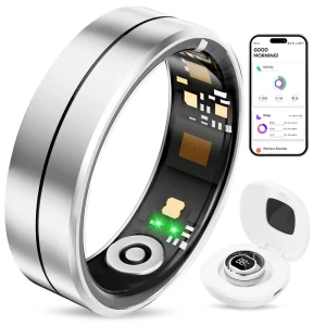 Smart Ring with Digital Charging Case — Smart Ring, Fvtga