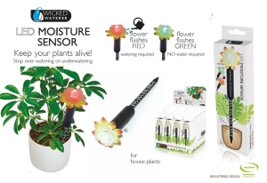 Tall Plant Alarm — Soil Moisture Sensor, Wicked Waterer