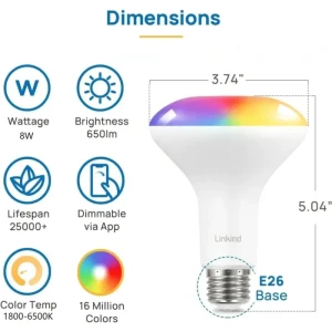 BR30 Smart Light Bulbs — Smart Light Bulb, Linkind