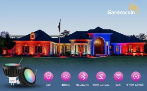 Color Changing Smart GU5.3 LED Bulb, Dimmable (6-Pack) — Smart Light Bulb, Gardencoin