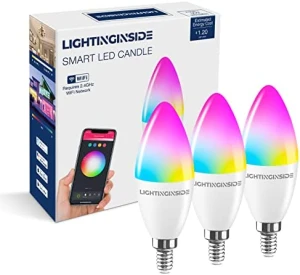 Smart E12 Candle Bulbs with RGBCW — Smart Light Bulb, Lightinginside