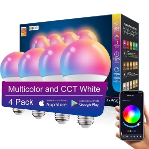 Smart Light Bulbs 4-Pack — Smart Light Bulb, AFINSEA