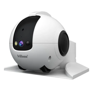 Smart Pet Robot Camera with Auto-Charging Dock, White — Security Camera, SriHome