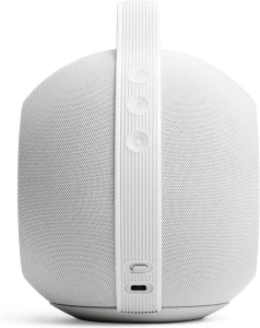 Portable speaker with Cocoon case, White Mist — Smart Speaker, Devialet