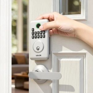Electronic Keypad Deadbolt Door Lock with Lever Handles — Smart Lock, VEVOR