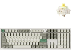 White Custom Mechanical Keyboard — Bluetooth Keyboard, Keychron