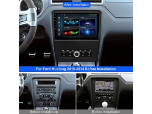 10.1-Inch Car Stereo for Ford Mustang 2010–2014 — Car Infotainment System, KSPIV