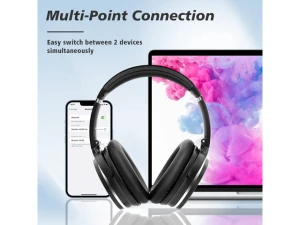 Active Noise-Cancelling Headphones — Wireless Earbuds, NiceComfort