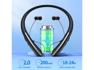 Bluetooth Neckband Headphones with Retractable Earbuds — Wireless Earbuds, Generic Logic, Inc.