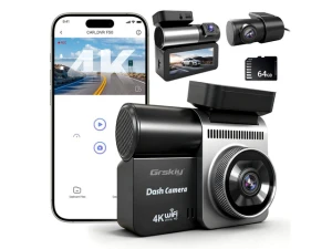 3-Channel 4K Car Dash Camera with 64GB SD Card — Dash Cam, Generic Logic, Inc.