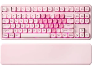 Pink Tenkeyless Wireless Mechanical Keyboard — Bluetooth Keyboard, YUNZII