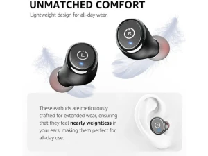 Black Wireless Earbuds — Wireless Earbuds, Mega Brand