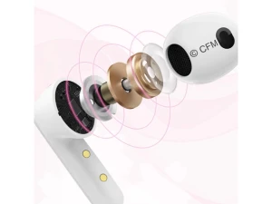 White Wireless Bluetooth Earbuds — Wireless Earbuds, Moeyu