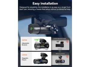Front and Inside Dual Dash Camera — Dash Cam, VANTRUE