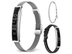 Smart Bracelet Fitness Tracker, Silver, 2 Bands — Fitness Tracker, Generic Logic, Inc.