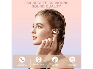 Pink Open-Ear Headphones — Wireless Earbuds, Generic Logic, Inc.