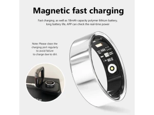 Smart ring, Silver, size 9 — Smart Ring, Generic Logic, Inc.