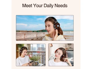 Over-Ear Bluetooth Headphones, Orange — Wireless Earbuds, Generic Logic, Inc.
