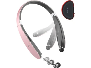 Foldable Bluetooth Neckband Headphones with Retractable Earbuds — Wireless Earbuds, Generic Logic, Inc.