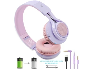 Kids Bluetooth Headphones, Purple — Wireless Earbuds, Generic Logic, Inc.