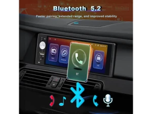 Single DIN Car Stereo with 6.36-inch Touchscreen — Car Infotainment System, Durxenmnt