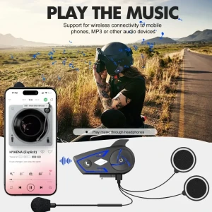 Bluetooth Headset for a Bike Helmet — Wireless Earbuds, Houtonsen
