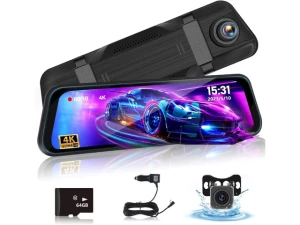Rear-view Mirror Dash Camera with 64GB Card — Dash Cam, Xelite
