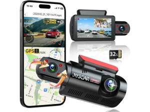 Dual Dash Camera, 2.5K+1K, Front and Inside, GPS and WiFi, 32GB Card — Dash Cam, Xelite