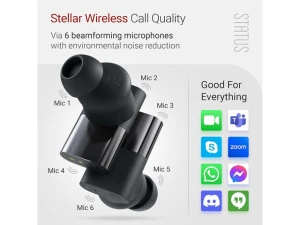 Black Wireless Earbuds — Wireless Earbuds, Status