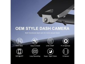 Dash Cam for Toyota Highlander and Highlander Hybrid, Gen4 UX70, 2020–2026 — Dash Cam, Trisvision