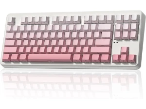 Gradient Pink Wireless Mechanical Keyboard — Bluetooth Keyboard, Trisvision