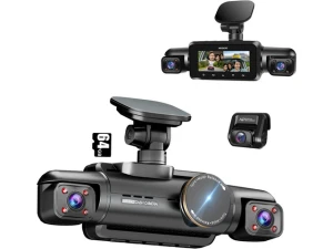 4-Channel Dash Camera with 5GHz Wi-Fi, GPS and 64GB SD Card — Dash Cam, SUNIVISION