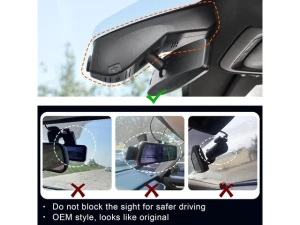 Custom-Fit Dash Camera for GMC Yukon and Yukon XL, 2021–2022 (Model B) — Dash Cam, SUNIVISION