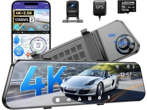 Mirror Dash Cam with 128GB Card — Dash Cam, AZDOME