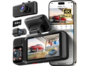 3-Channel Dash Cam with 64GB Card — Dash Cam, REDTIGER