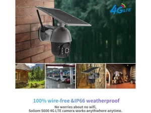 Cellular Security Camera with Unlimited Data Plan, US Version — Security Camera, SOLIOM