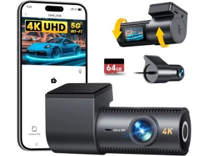 Front-and-Rear Dash Camera with 64GB SD Card — Dash Cam, Trisvision