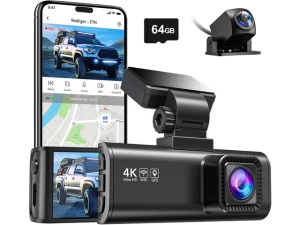 Front and Rear Dual Dash Camera, 4K+1080P — Dash Cam, REDTIGER