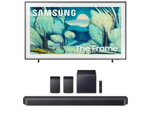 65-Inch The Frame QLED TV and HW-Q990F Soundbar Bundle — Smart TV, Samsung