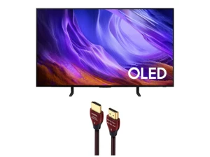 48-inch OLED television with WireLogic 4K-8K-10K HDMI cable — Smart TV, Samsung