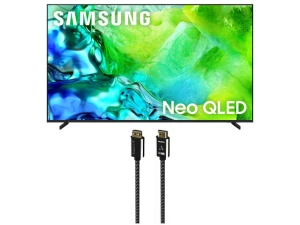 65-inch QLED 4K Television Bundle with HDMI Cable — Smart TV, Samsung