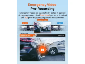 4K Front and Rear Dash Camera with 128GB Card — Dash Cam, 70mai