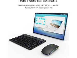 Bluetooth Keyboard and Mouse Combo, Backlit — Bluetooth Keyboard, TUKO