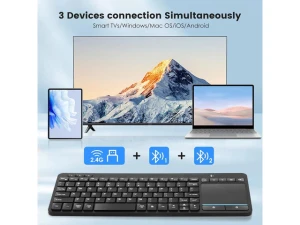 Wireless Bluetooth Keyboard with Touchpad — Bluetooth Keyboard, TUKO