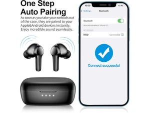 Black Wireless Earbuds — Wireless Earbuds, KUKA