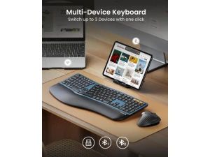 Ergonomic Split Keyboard — Bluetooth Keyboard, ProtoArc